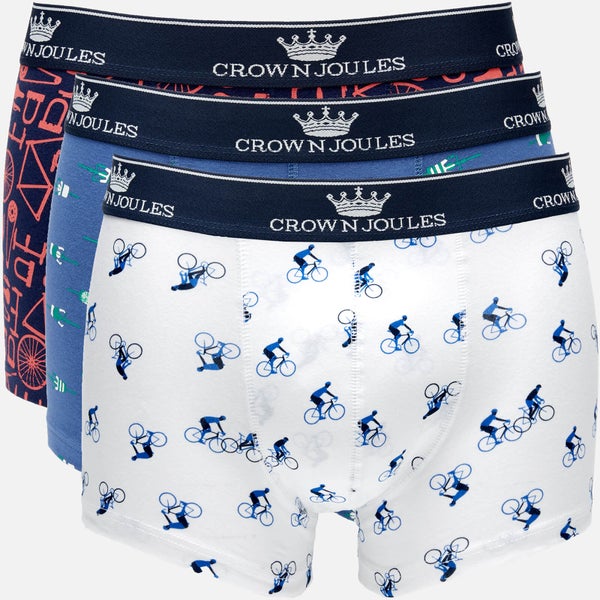 Joules Men's Crown Joules 3 Pack Boxer Shorts - Great Ride