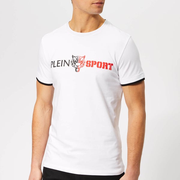Plein Sport Men's Statement Round Neck T-Shirt - White/Black