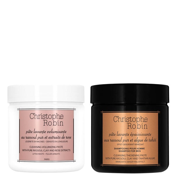 Christophe Robin Cleansing Volumizing Paste 250ml and Thickening Paste 250ml