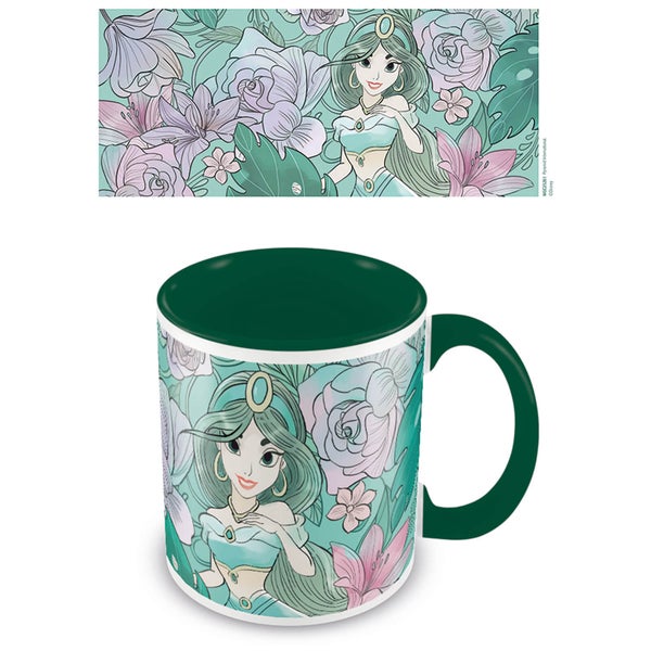 Aladdin (Floral Jasmine) Green Inner Mug