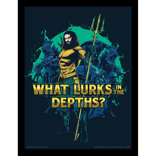 Aquaman (What Lurks in the Depths) Framed 30 x 40cm Print