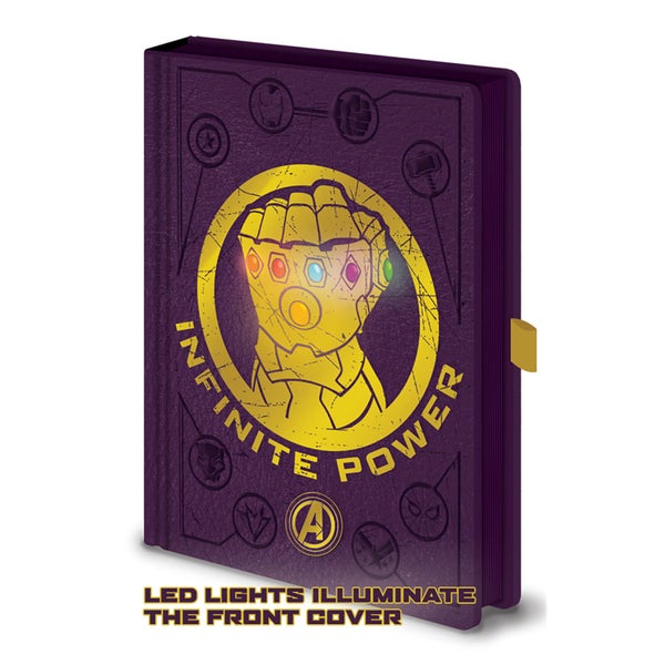 Avengers: Infinity War (Gauntlet LED Lights) A5 Notebook