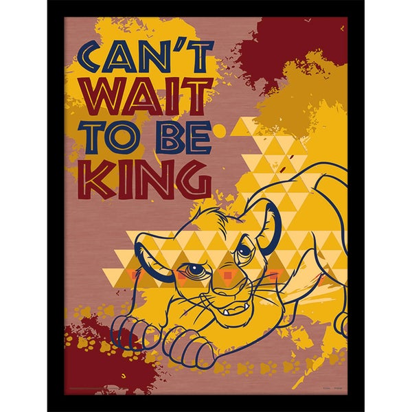 Der König der Löwen (Ich kann es kaum erwarten, König zu sein) 30 x 40 cm Druck