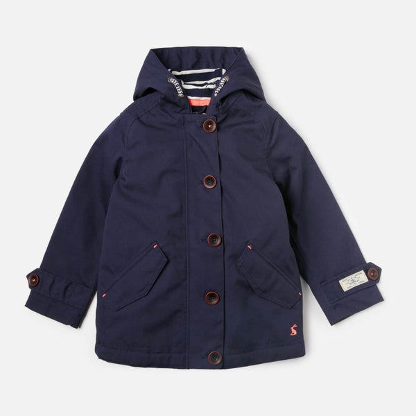 Joules Girls' Coast Hooded Jacket - French Navy