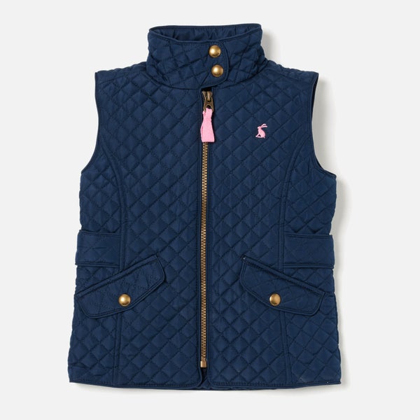 Joules Girls' Jilly Quilted Gilet - Navy