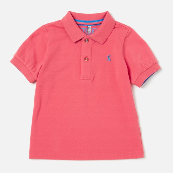 Joules Boys' Woody Polo Shirt - Dark Dahlia Pink
