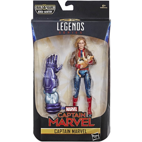 Hasbro Marvel Legends Series Captain Marvel-Figur 16 cm als Captain Marvel in Bomberjacke