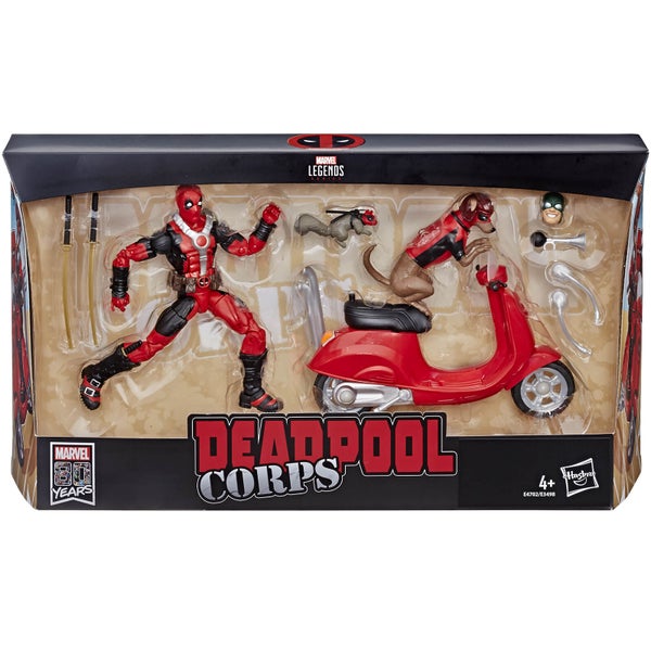 Hasbro Marvel Legends Series 16 cm Deadpool mit Motorroller