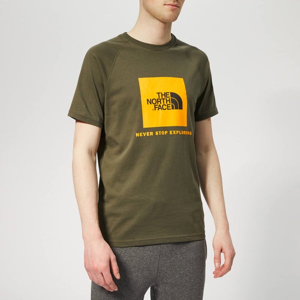 The North Face Men's Raglan Redbox Short Sleeve T-Shirt - New Taupe Green