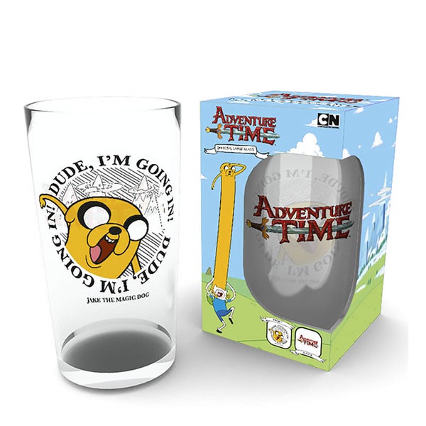 Adventure Time Finn and Jake Pint Glass