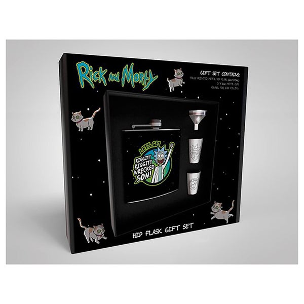 Rick and Morty Hip Flask Set