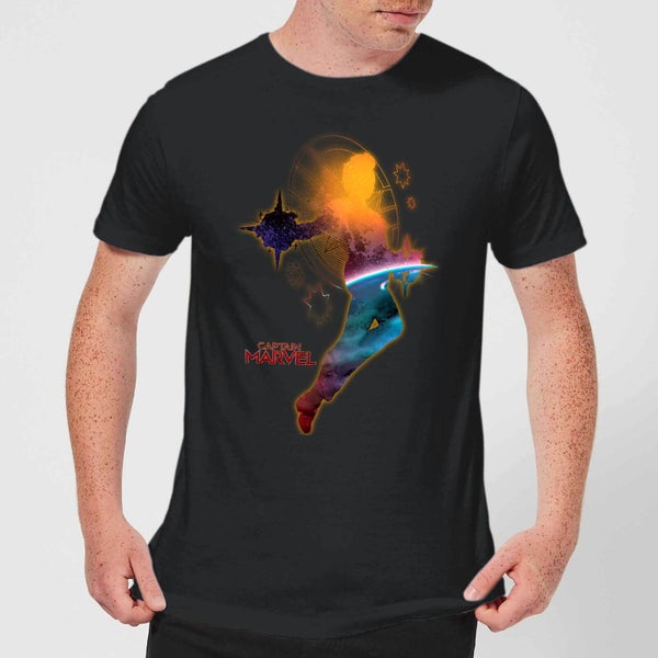 Captain Marvel Nebula Flight Men's T-Shirt - Black