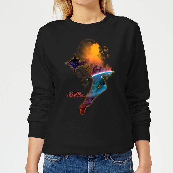 Captain Marvel Nebula Flight Women's Sweatshirt - Black