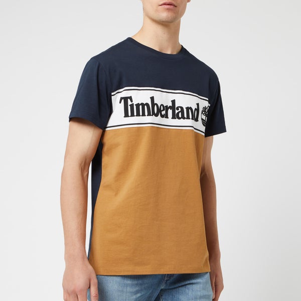 Timberland Men's Cut and Sew T-Shirt - Dark Sapphire