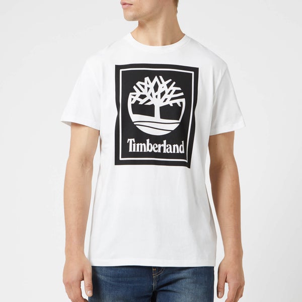 Timberland Men's Stack Logo T-Shirt - White