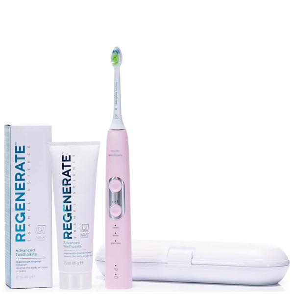 Philips Sonicare Electric Toothbrush and Regenerate Advanced Toothpaste Bundle - Pink