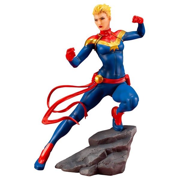 Statuette Captain Marvel en PVC, échelle 1:10 (17 cm), Marvel Universe Avengers Series ARTFX+ – Kotobukiya