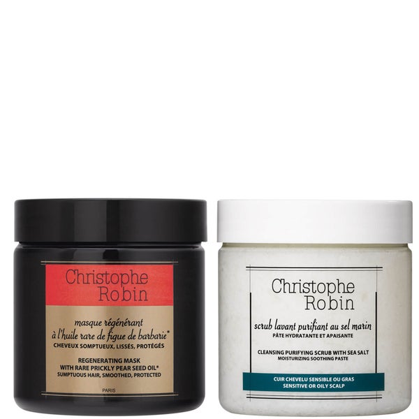 Christophe Robin Regenerating Mask and Cleansing Purifying Scrub 250ml (Worth £92)