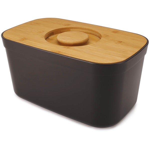 Joseph Joseph Bread Bin with Cutting Board Lid - Black