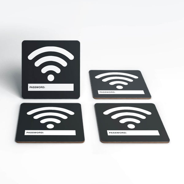 Wifi Password Coaster Set