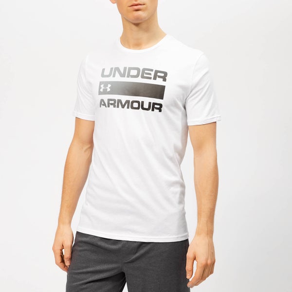 Under Armour Men's Team Issue Wordmark Short Sleeve T-Shirt - White/Black