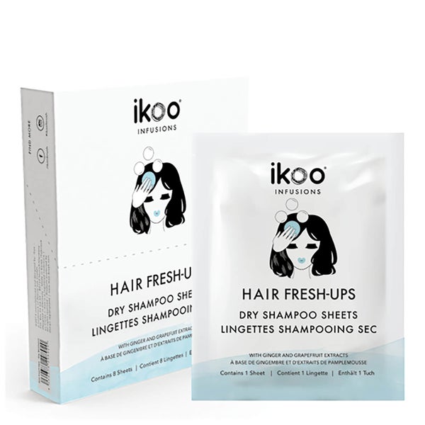 ikoo Dry Shampoo Sheets Fresh Hair Ups (Box of 8 Sachets)