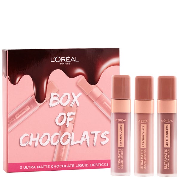 L'Oréal Paris Box of Chocolates Ultra-Matte Liquid Lip Gift Set