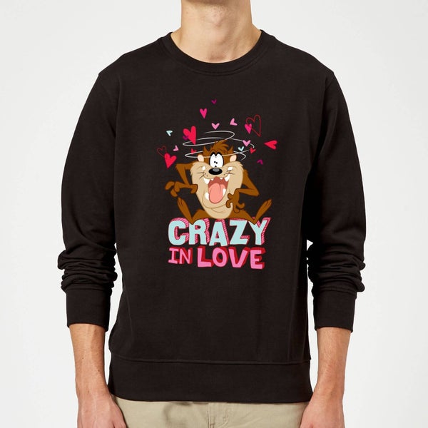 Looney Tunes Crazy In Love Taz Sweatshirt - Black