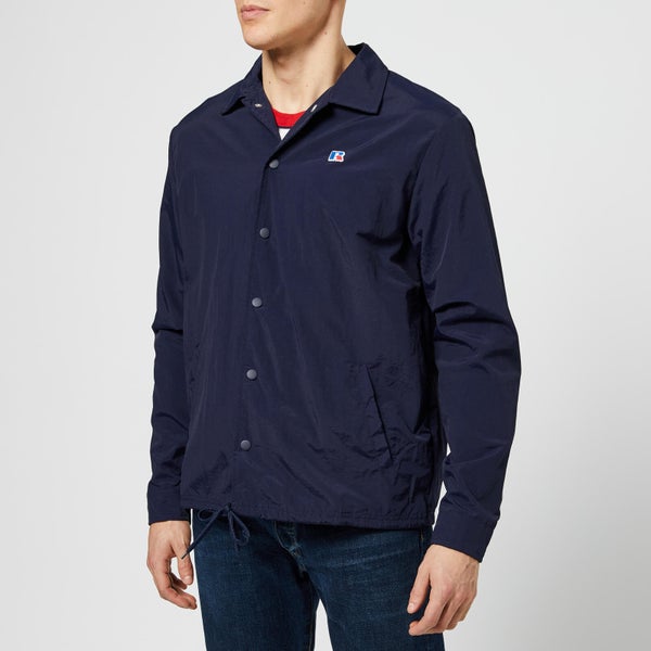 Russell Athletic Men's Shelby Packaway Coaches Jacket - Navy
