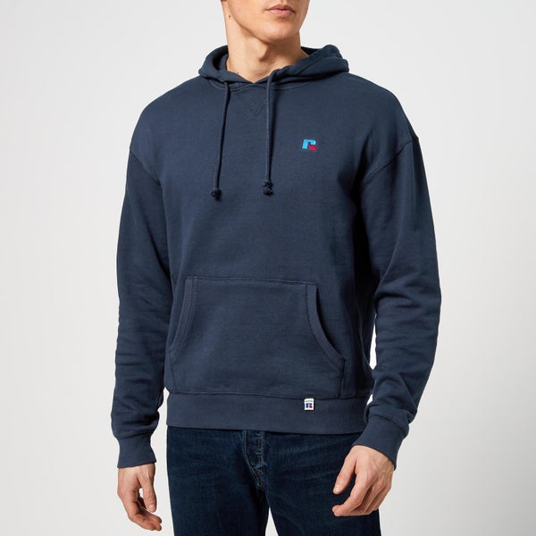Russell Athletic Men's R Embroidered Hoody - Blue