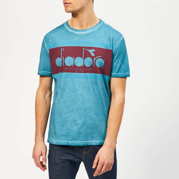 Diadora Men's Spectra Used Short Sleeve T-Shirt - Blue Pearl Arbor