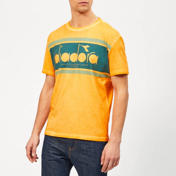 Diadora Men's Spectra Used Short Sleeve T-Shirt - Orange Mustard