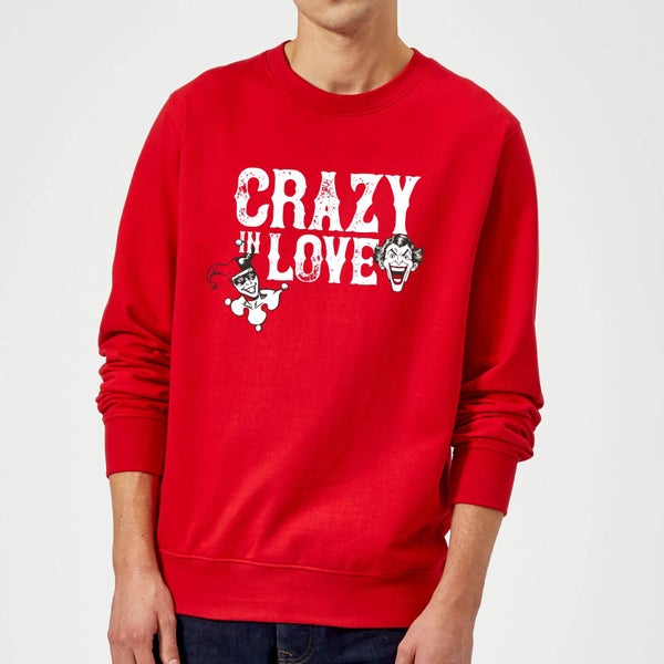Batman Crazy In Love Sweatshirt - Red