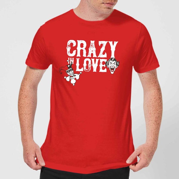 Batman Crazy In Love Men's T-Shirt - Red
