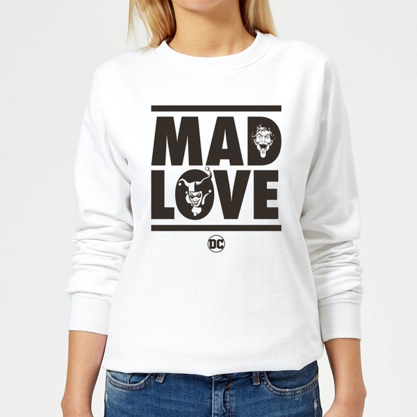 Batman Mad Love Women's Sweatshirt - White