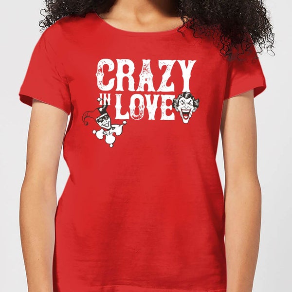Batman Crazy In Love Women's T-Shirt - Red