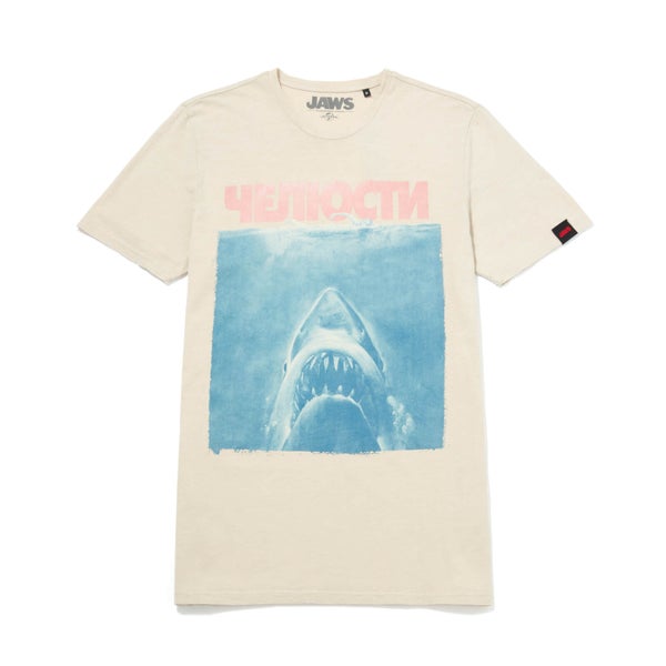 Global Legacy Jaws Russian T-Shirt - White Vintage Wash