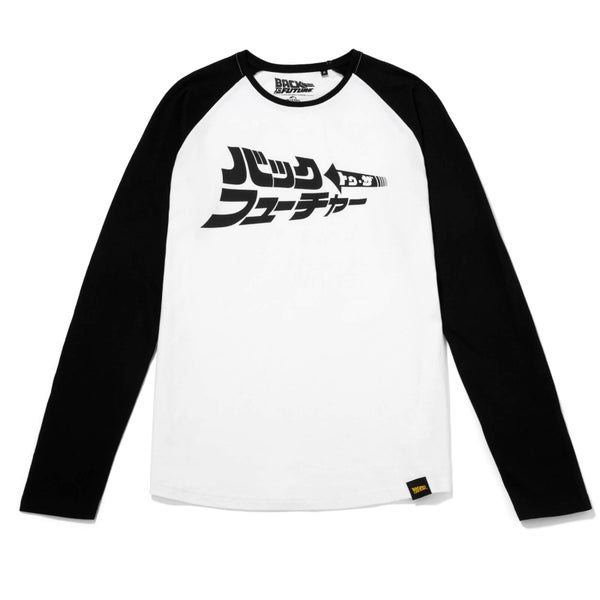Global Legacy Zurück in die Zukunft Kana Raglan Long Sleeve T-shirt - Schwarz/Weiß