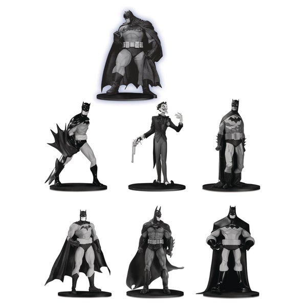 DC Collectibles Batman Black & White PVC Minifigure 7-Pack Box Set #3 10 cm