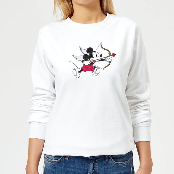 Disney Mickey Cupid Women's Sweatshirt - White