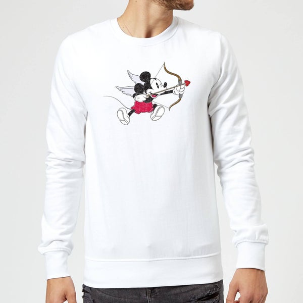 Disney Mickey Cupid Sweatshirt - White