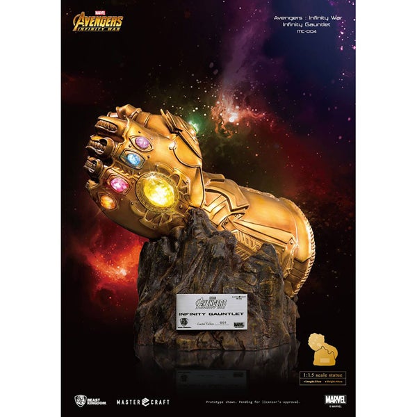 Beast Kingdom Avengers Infinity War Master Craft Statue 1/1.5 Infinity Gauntlet 40 cm