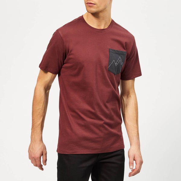 Haglofs Men's Mirth Short Sleeve T-Shirt - Maroon Red/Slate