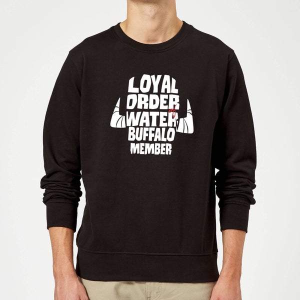 The Flintstones Loyal Order Of Water Buffalo Member Sweatshirt - Black
