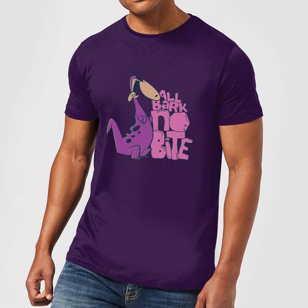 The Flintstones All Bark No Bite Men's T-Shirt - Purple