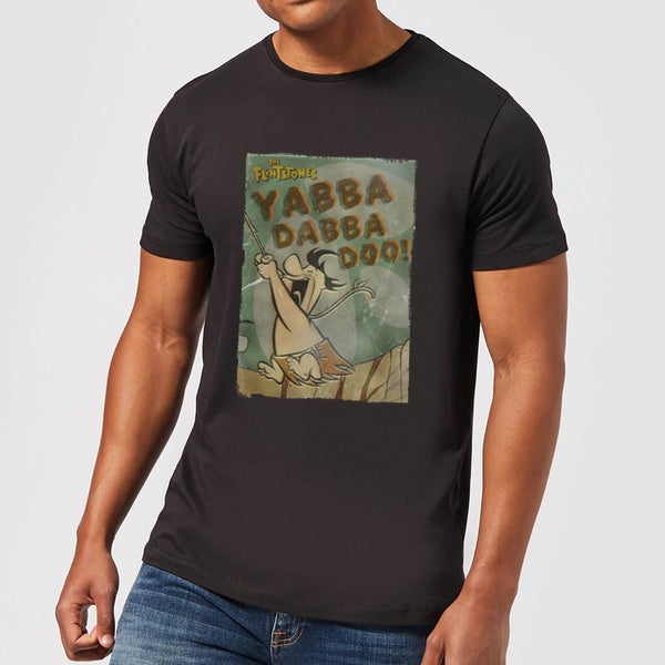 The Flintstones Yabba Dabba Doo! Men's T-Shirt - Black - 4XL