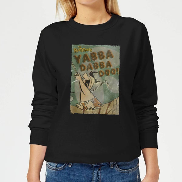 The Flintstones Yabba Dabba Doo! Women's Sweatshirt - Black