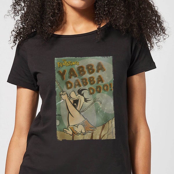 The Flintstones Yabba Dabba Doo! Women's T-Shirt - Black
