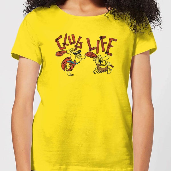 The Flintstones Club Life Women's T-Shirt - Yellow