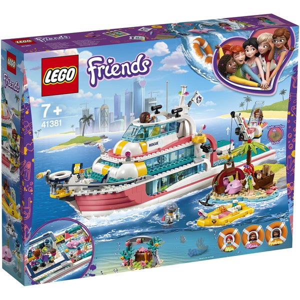 LEGO Friends: Rescue Mission Boat Toy Sea Life Set (41381)